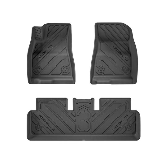 Cyberpunk 3D TPE Floor Mats for Tesla Model 3 2024