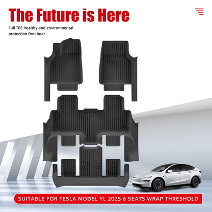 TPE Floor Liners for Tesla Model YL 2025 6-Seat
