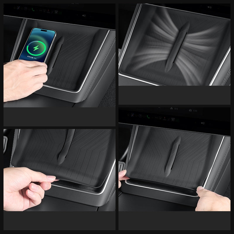 Silicone Wireless Charger Pad for Tesla Model YL 2025