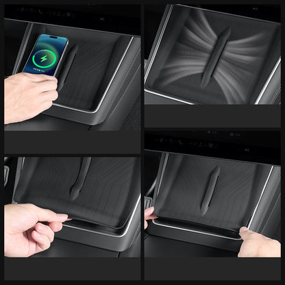 Silicone Wireless Charger Pad for Tesla Model YL 2025