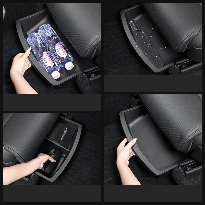 TPE Rear Armrest Storage Box for Tesla Model YL 2025
