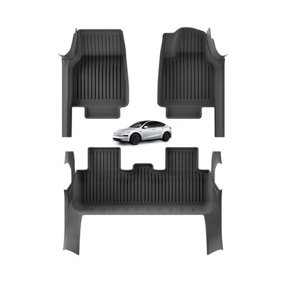 TPE Floor Mats 7-Piece Set for Tesla Model Y 2025 RHD