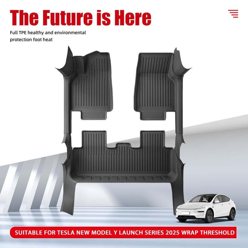 TPE Wrap Threshold Liners for Tesla Model Y 2025