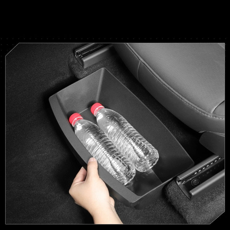 TPE Front Seat Storage Box for Tesla Model Y 2025