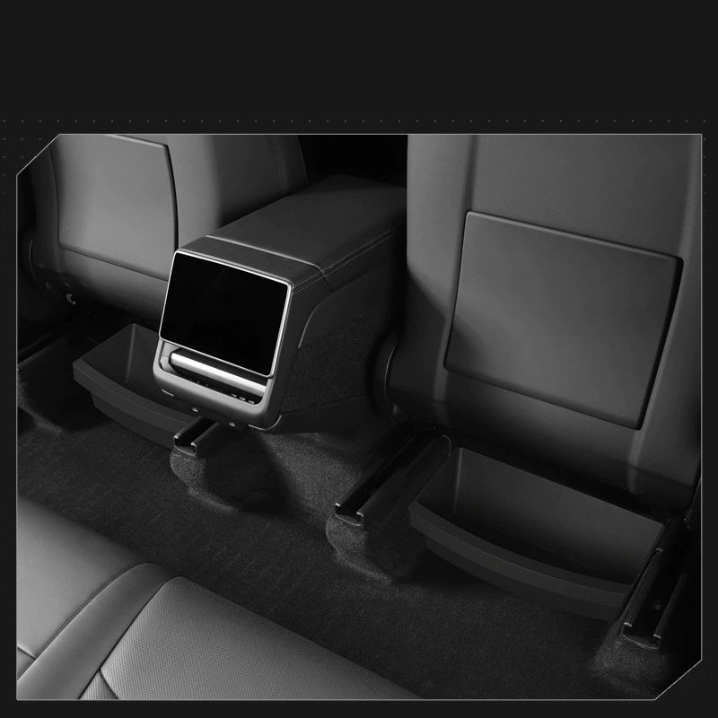 TPE Front Seat Storage Box for Tesla Model Y 2025