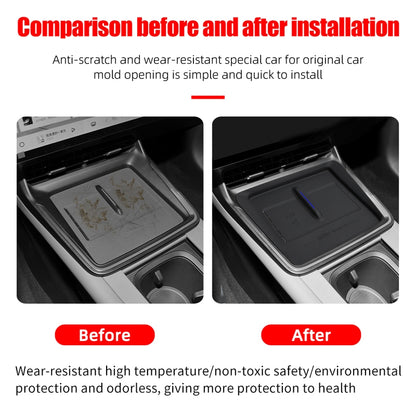 Silicone Wireless Charger Pad for Tesla Model Y 2025